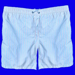NWT Mr. Swim Shorts Beach Trunks Pool Board-shorts Striped Mens Stripes